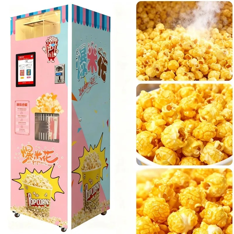 Popcorn Vending Machine - เครื่องทำป๊อปคอร์นอัตโนมัติอัจฉริยะ เทคโนโลยีขั้นสูง ยอดขายดีที่สุด ปรับแต่งได้ตามต้องการ เครื่องขายป๊อปคอร์นแบบหยอดเหรียญ