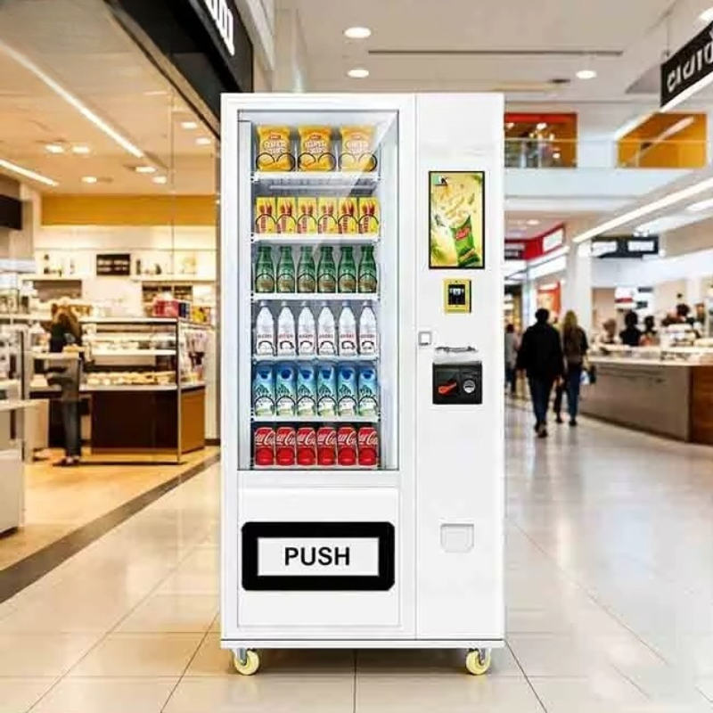 Commercial Vending Machine - ตู้จำหน่ายสินค้าอัตโนมัติอัจฉริยะ ขนม เครื่องดื่ม หน้าจอสัมผัส ชำระเงินแบบไร้เงินสด บริการตนเอง