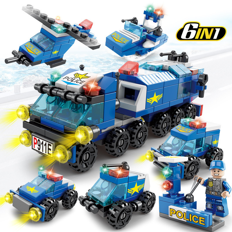 ชุดสร้างเมืองเมกะ 6 in 1 - รถต - Claw Crane Machine บทวิจารณ์และราคา