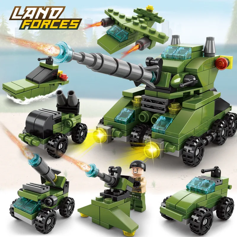 ชุดสร้างเมืองเมกะ 6 in 1 - รถต - Claw Crane Machine บทวิจารณ์และราคา